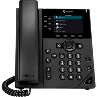 Poly (Polycom) SIP-only VVX 350 6-line Desktop Business IP Phone