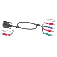 Poly (Polycom) HDX main monitor cable. DVI video and dual RCA Audio to RCA component