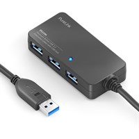 Data Series - USB 3.1 Gen.1 Active Extension with Hub - black - 5.00m