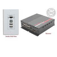 HDMI and USB Extension on CAT6 with Audio, Integrated Control and IP