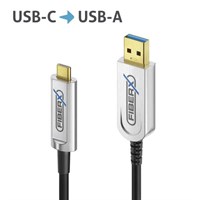 FiberX Series - USB 3.1 Fiber Optic cable - USB-A USB-C - 10m
