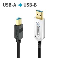 FiberX Series - USB 3.1 Fiber Optic cable - USB-A USB-B - 5m