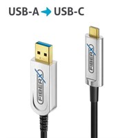 FiberX Series - USB 3.1 Fiber Optic cable - USB-A USB-C - 7.5m