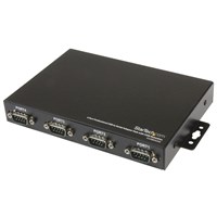 StarTech 4-Port Wall Mountable USB to Serial Adapter Hub