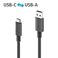PureInstall 1,00m USB-C to USB-A Kabel - 3.1 Gen 2, 3A, 10Gbps