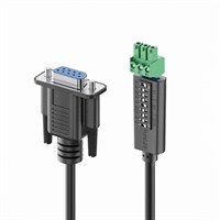 PureTools - RS232 cable - 9 pin D-type/3 pin Phoenix with DIP switch pin settings 1.5m