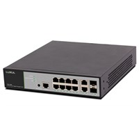 12-Port/8 PoE+ Gigabit Managed Switch (130W PoE+)
