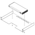Poly (Polycom) Rack Mount / Shelf (1U) for mounting the RealPresence Group 300 / 310 / 500 series>