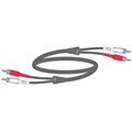 Poly (Polycom) Cable, dual RCA male plug (red, white) on both ends, stereo, 25ft.>