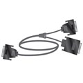 Poly (Polycom) Cable, 1 V.35 and RS-366 5' Serial Cable, HD-44M to 'Y' Winchester 34M  / RS-366 DB-25M,RoHS>