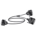 Poly (Polycom) Cable, 1 RS-449 and RS-366 5' Serial Cable, HD-44M to 'Y' RS-499 DB-37M / RS-366 DB-25M,RoHS>