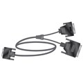 Poly (Polycom) Cable, 1 RS-530 with RS-366, 5' Serial Cable, HD-68M to 'Y' RS-530 DB-25M / RS-366 DB-25M>