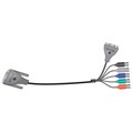 Poly (Polycom) Cable, HDCI(M) to 5-BNC(F) and DB9(F) Breakout adapter for codec input / camera output>