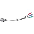 Poly (Polycom) Monitor cable, Male DVI to 3 male RCA connectors (red, blue, green both ends), 12 feet long.>
