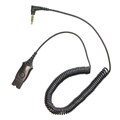 Poly (Plantronics) MO300 IPHONE,  10 FT COILED CABLE,  3.5MM TO QD>