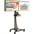 Unicol Axia Twin Screen Stand - PZX1 - Backspine - Screens 38-47">
