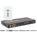 USB & 4K HDMI with HDBaseT 2.0 Extension on a Single Gang Wall-Plate>