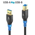 FlexInstall USB-A to USB-B Cable USB 3.0 5Gbps 3.00m>