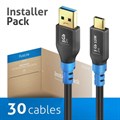 FlexInstall USB-C to USB-A Cable USB 3.0 5Gbps 2.00m - Installer Pack 30pcs>