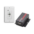 USB 2.0 over UTP Extender Decora® Wall Plate with 2-Port Hub>